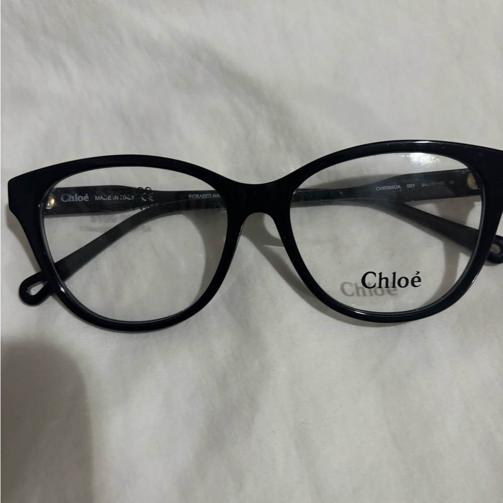 Chloe Black Cat-Eye Glasses
